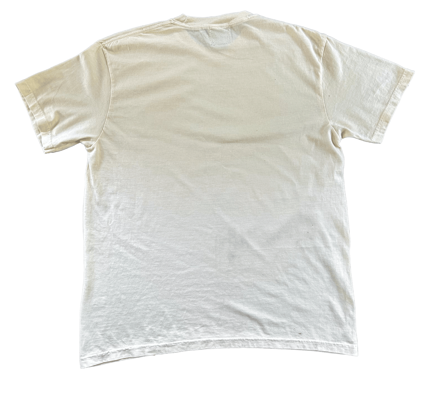 DENIM FRAY TSHIRT (CREAM)