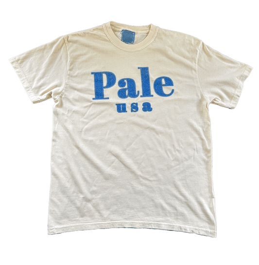 DENIM FRAY TSHIRT (CREAM)