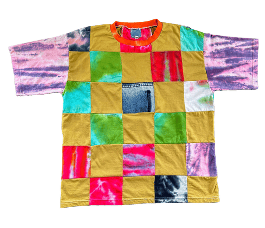 TYE DYE PATCHWORK TSHIRT