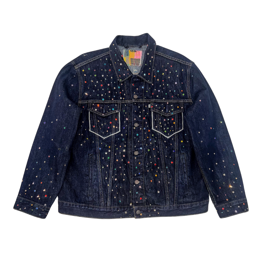 CLUSTERED RIVETWORK TRUCKER JACKET