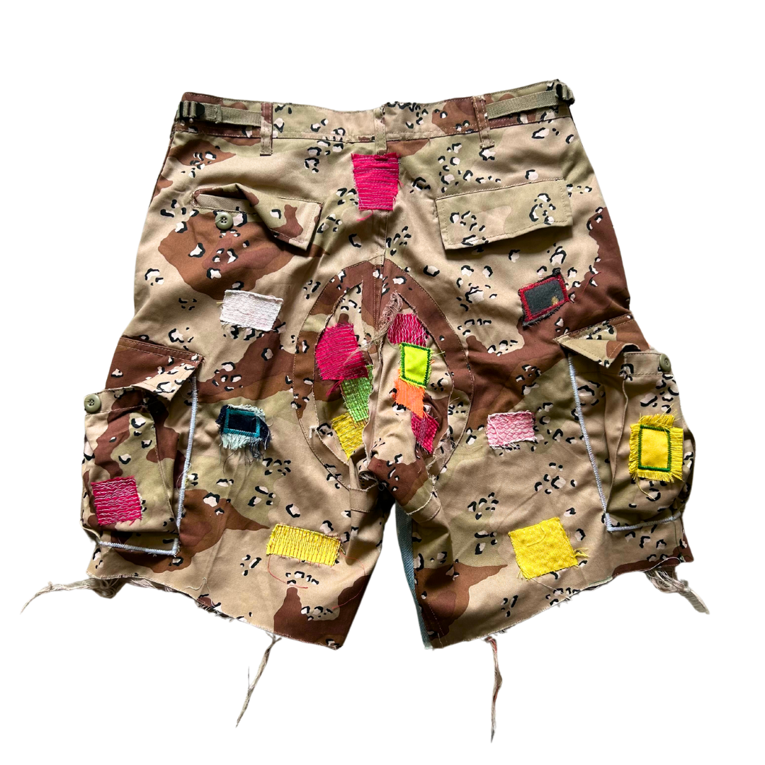 COMMANDER PATCHWORK FLARED CARGOS
