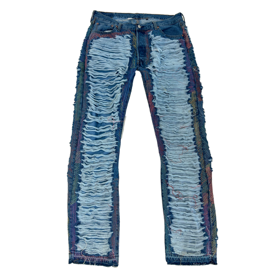 DISTRESSWORK  DENIM (BLUE WASH)
