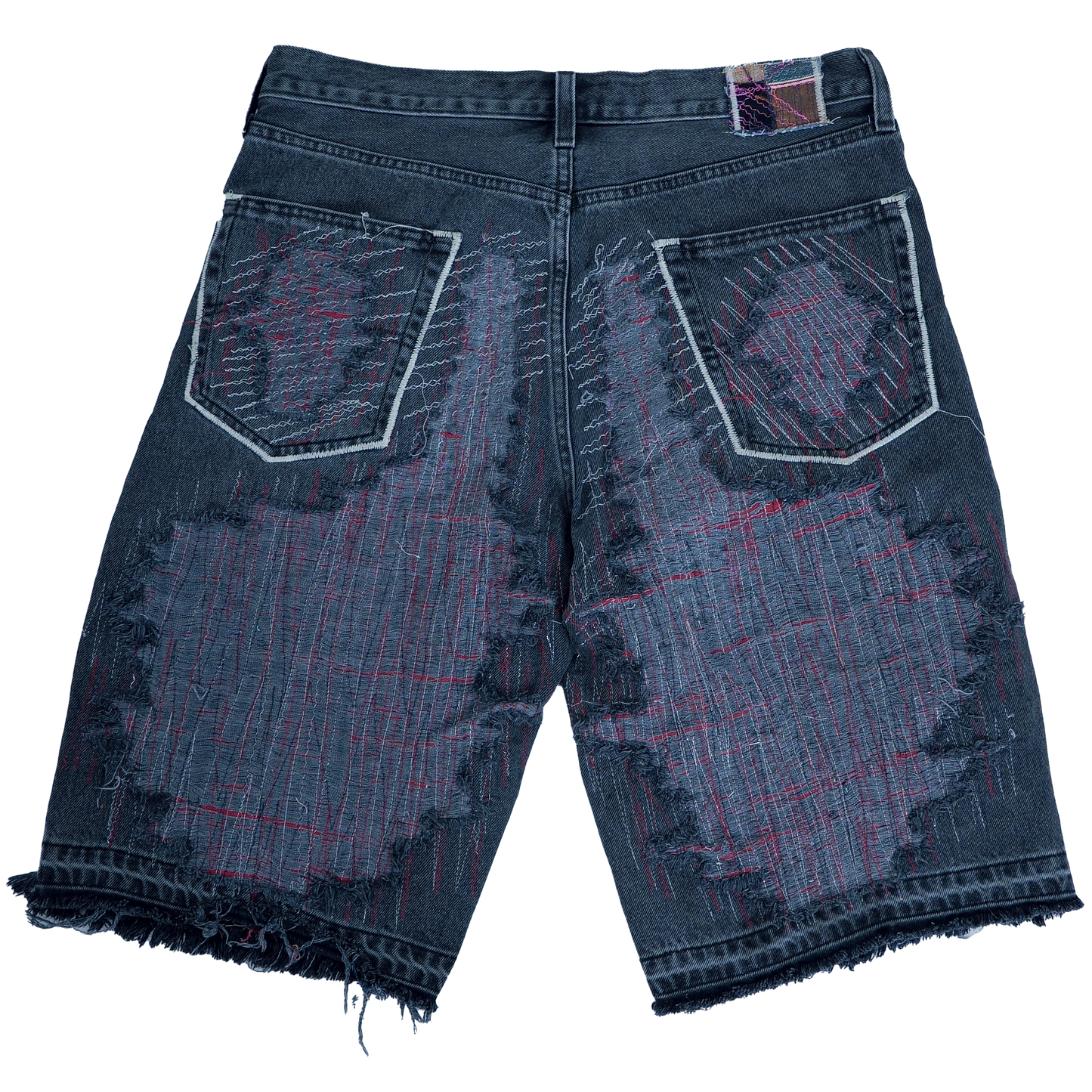BLOOD MOON HAWAIIAN DENIM SHORTS