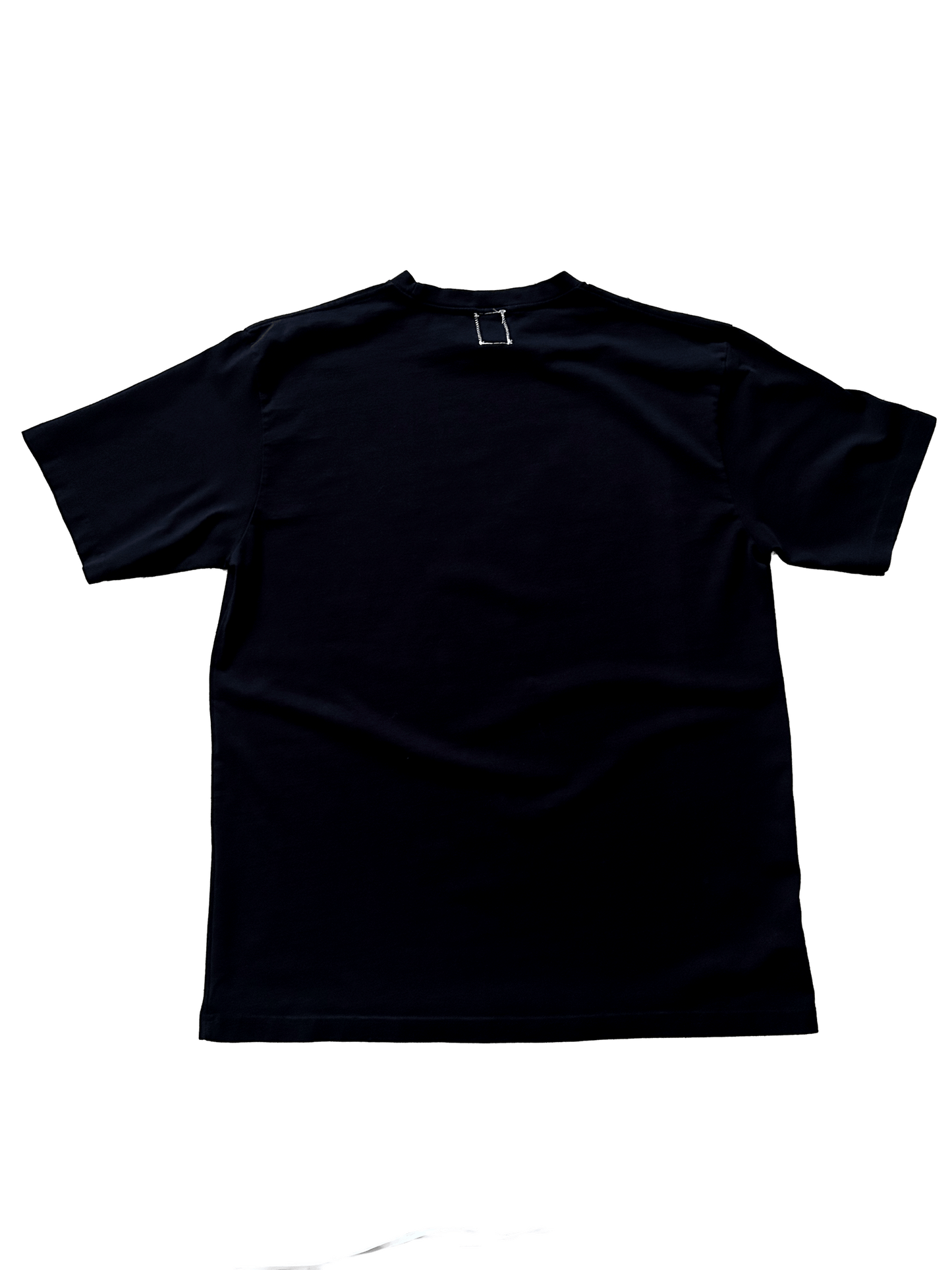 DENIM FRAY TSHIRT (BLACK)