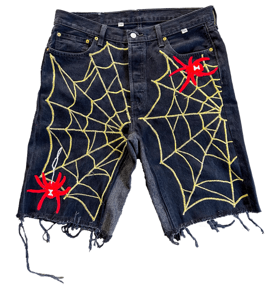 WIDOW DENIM FRAY SHORTS