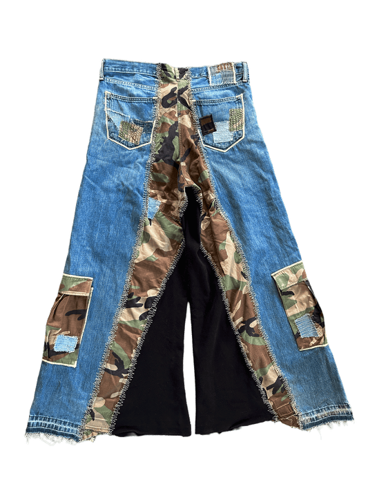 SPLICE BAGGY HYBRID DENIM (FOREST)