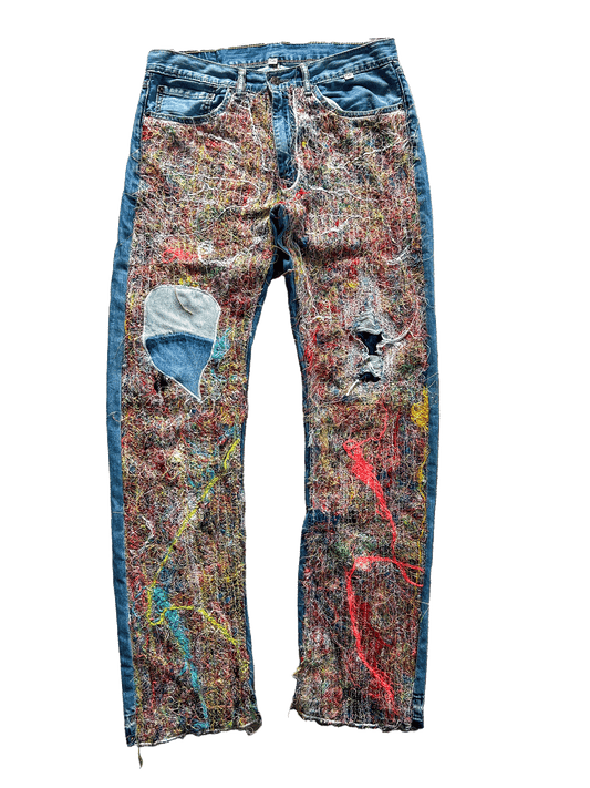 FULL THREADWORK DENIM