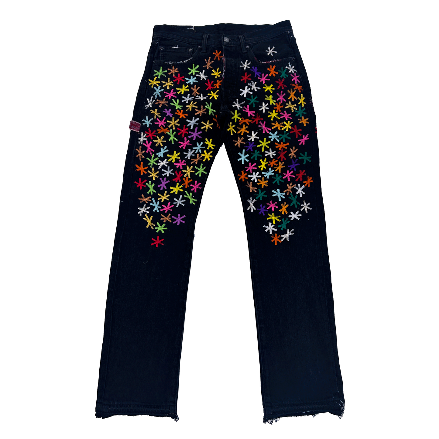 THIGH PAINTER DENIM (BLACK WASH)