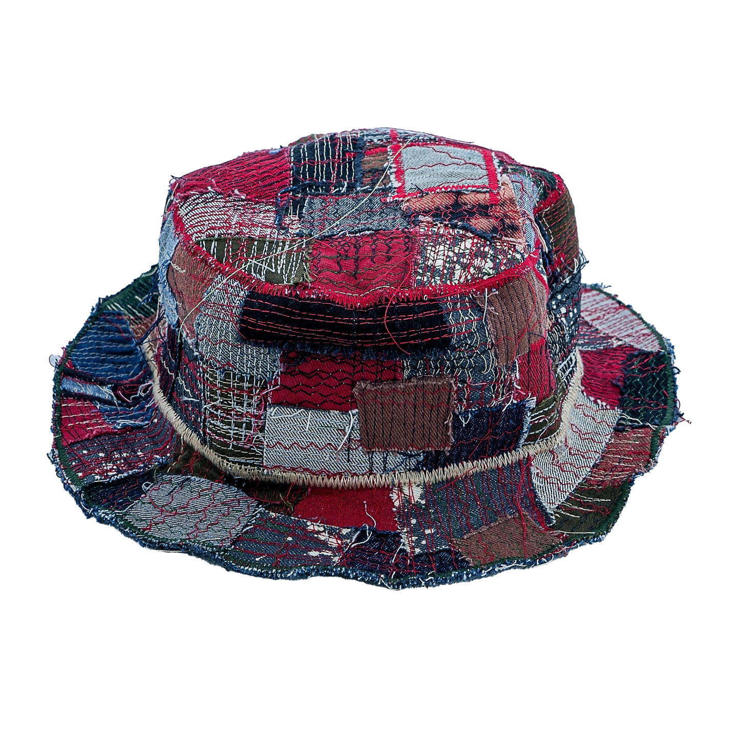 PUNK PATCHWORK BUCKET HAT