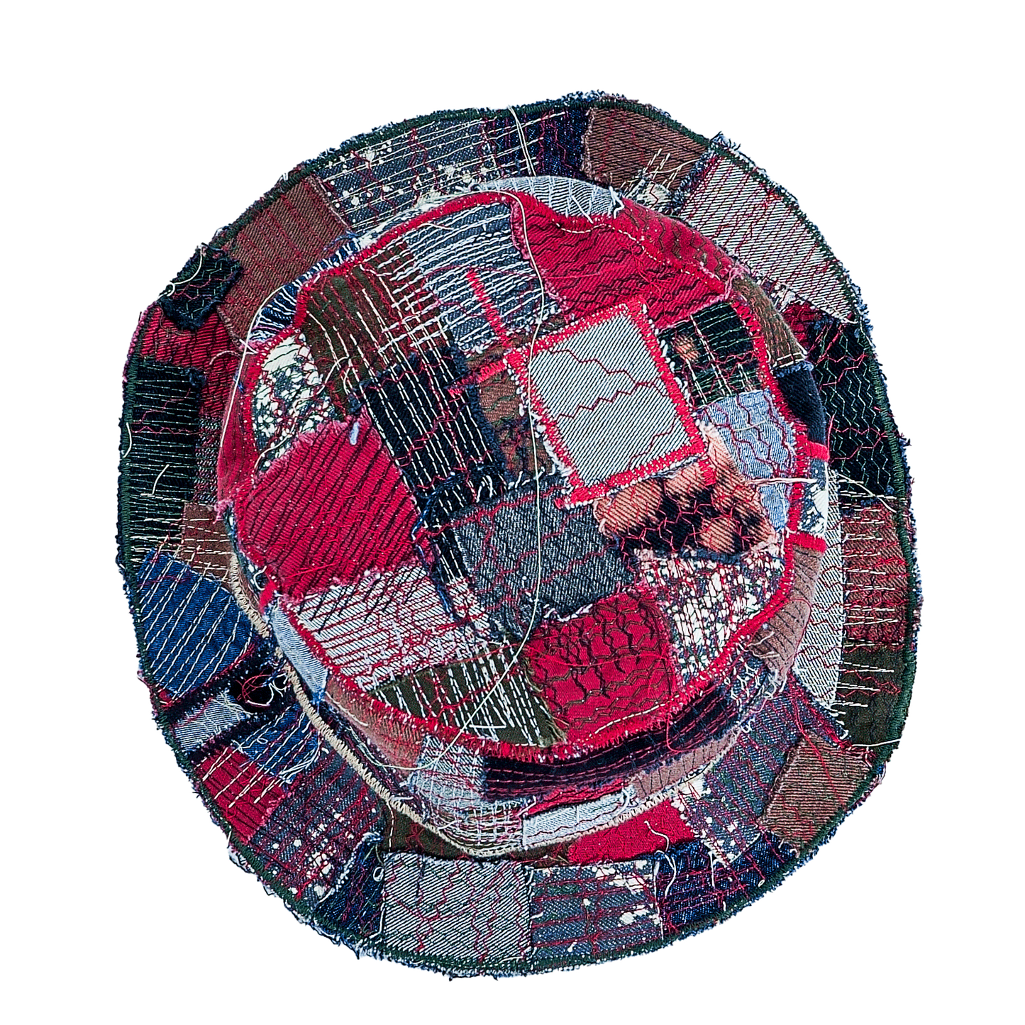 PUNK PATCHWORK BUCKET HAT