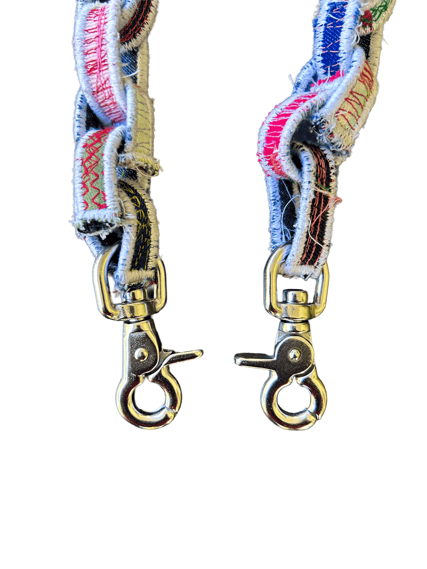 PATCHWORK DENIM JEAN CHAIN  (MULTICOLOR)