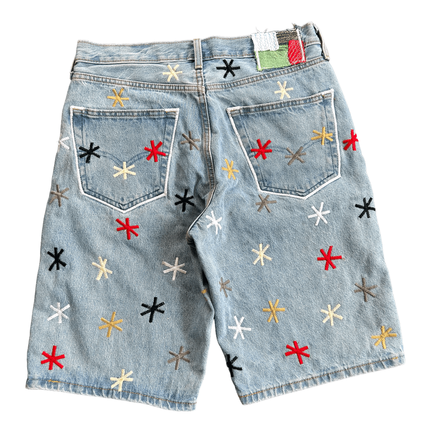 GRAIDENT PAINTER DENIM SHORTS