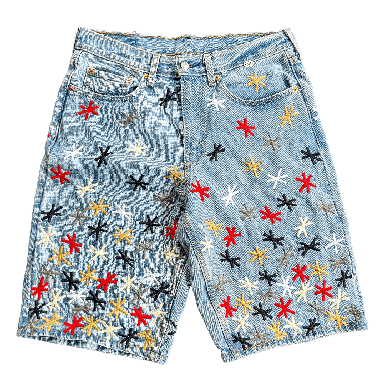 GRAIDENT PAINTER DENIM SHORTS