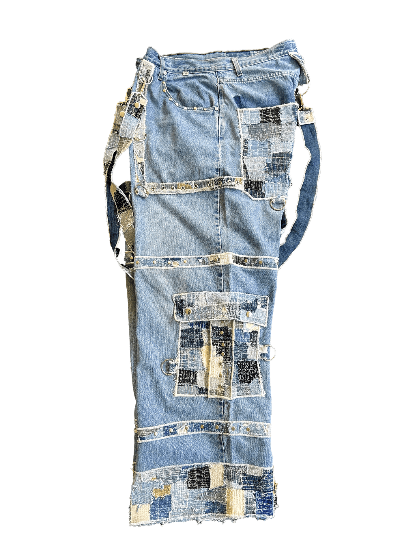 RAVE PATCHWORK DENIM (TAN & WHITE)