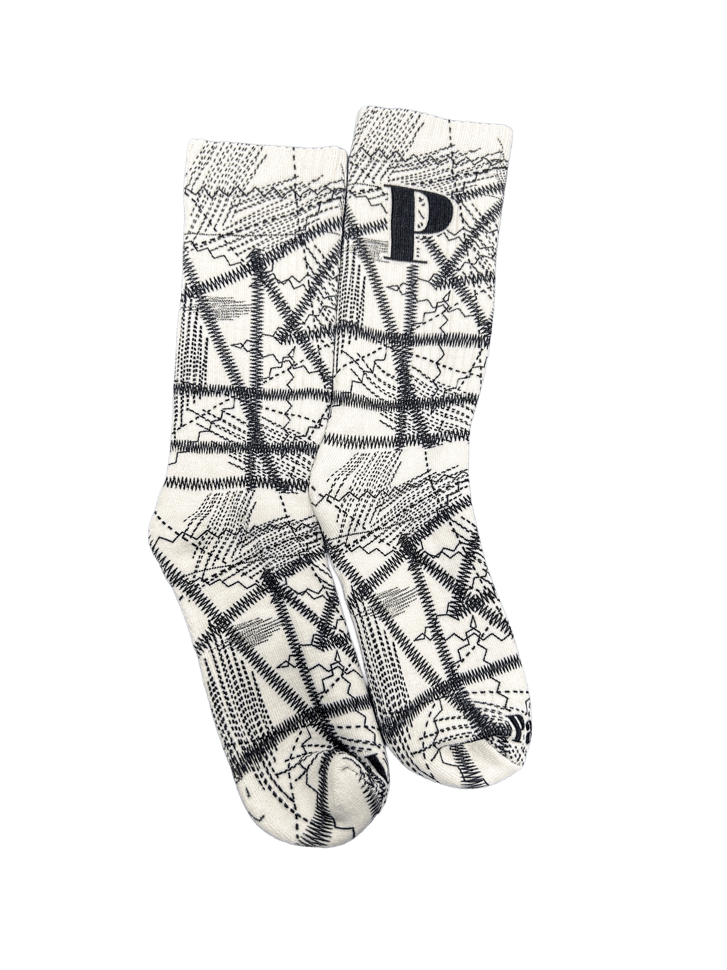STITCH MOTIFF CREW SOCK