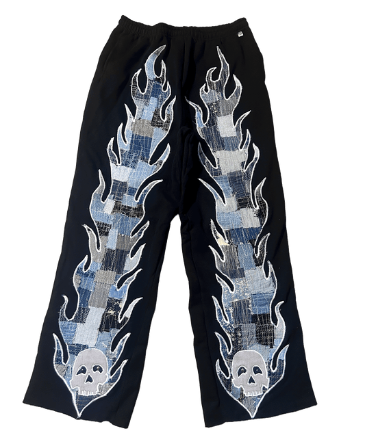 PATCHWORK TRIBAL FLAME SWEATPANT