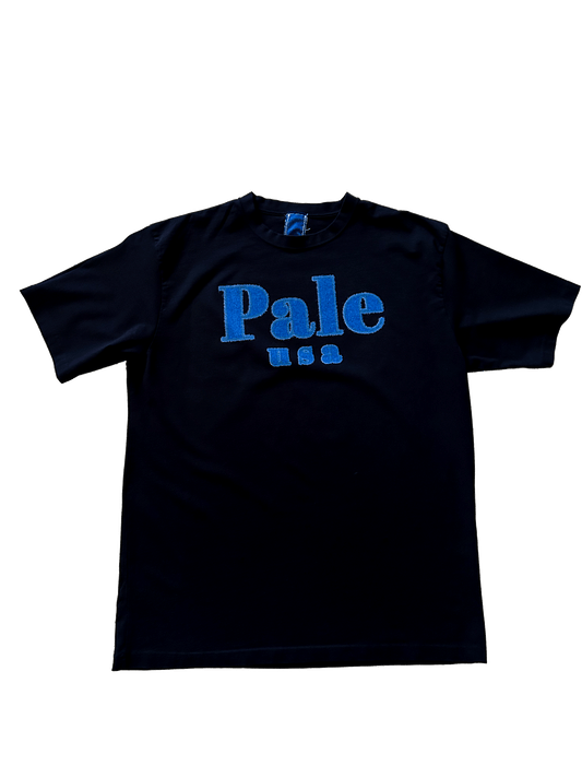 DENIM FRAY TSHIRT (BLACK)
