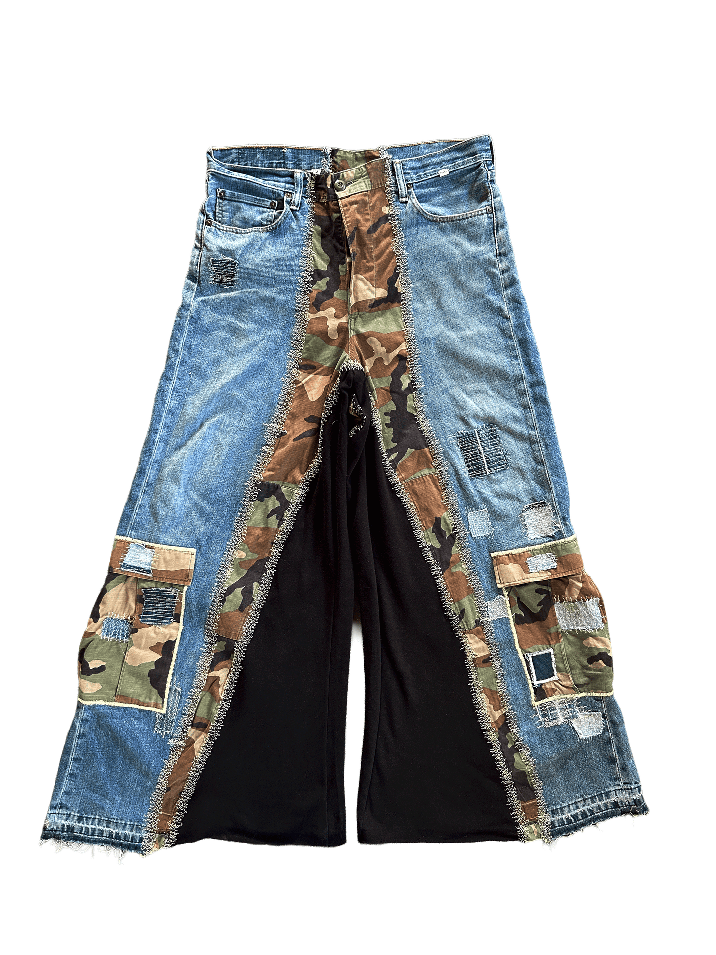 SPLICE BAGGY HYBRID DENIM (FOREST)