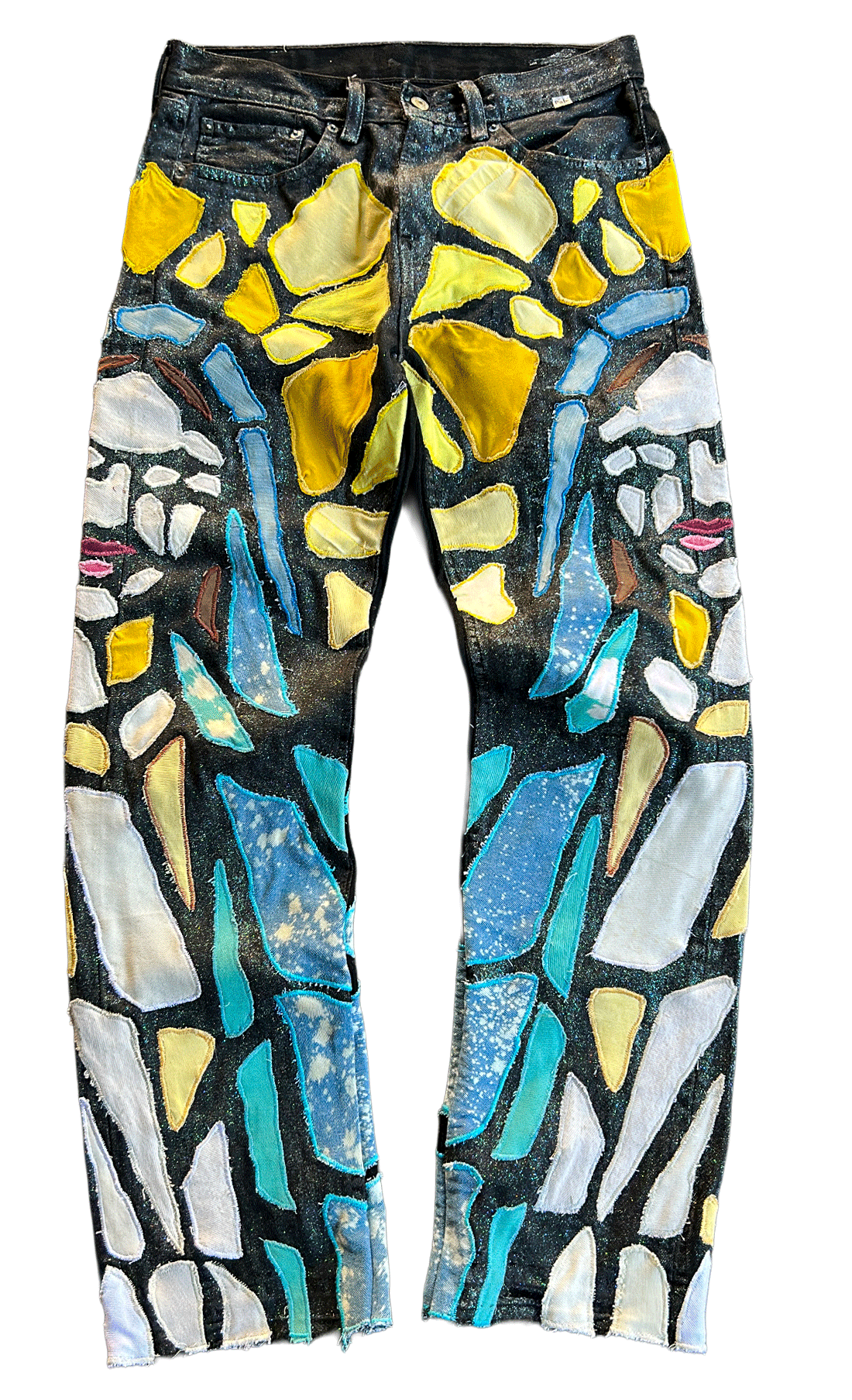 MOSAIC PATCHWORK "MARY" DENIM