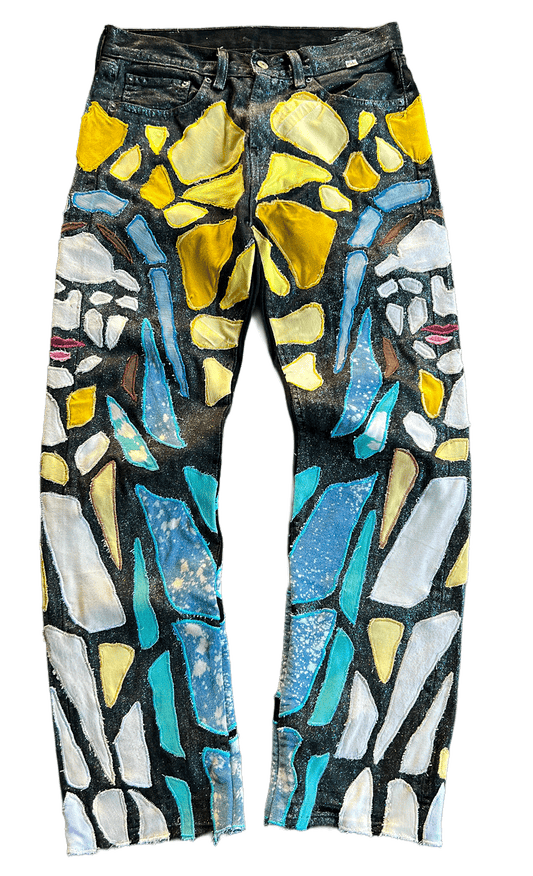 MOSAIC PATCHWORK "MARY" DENIM